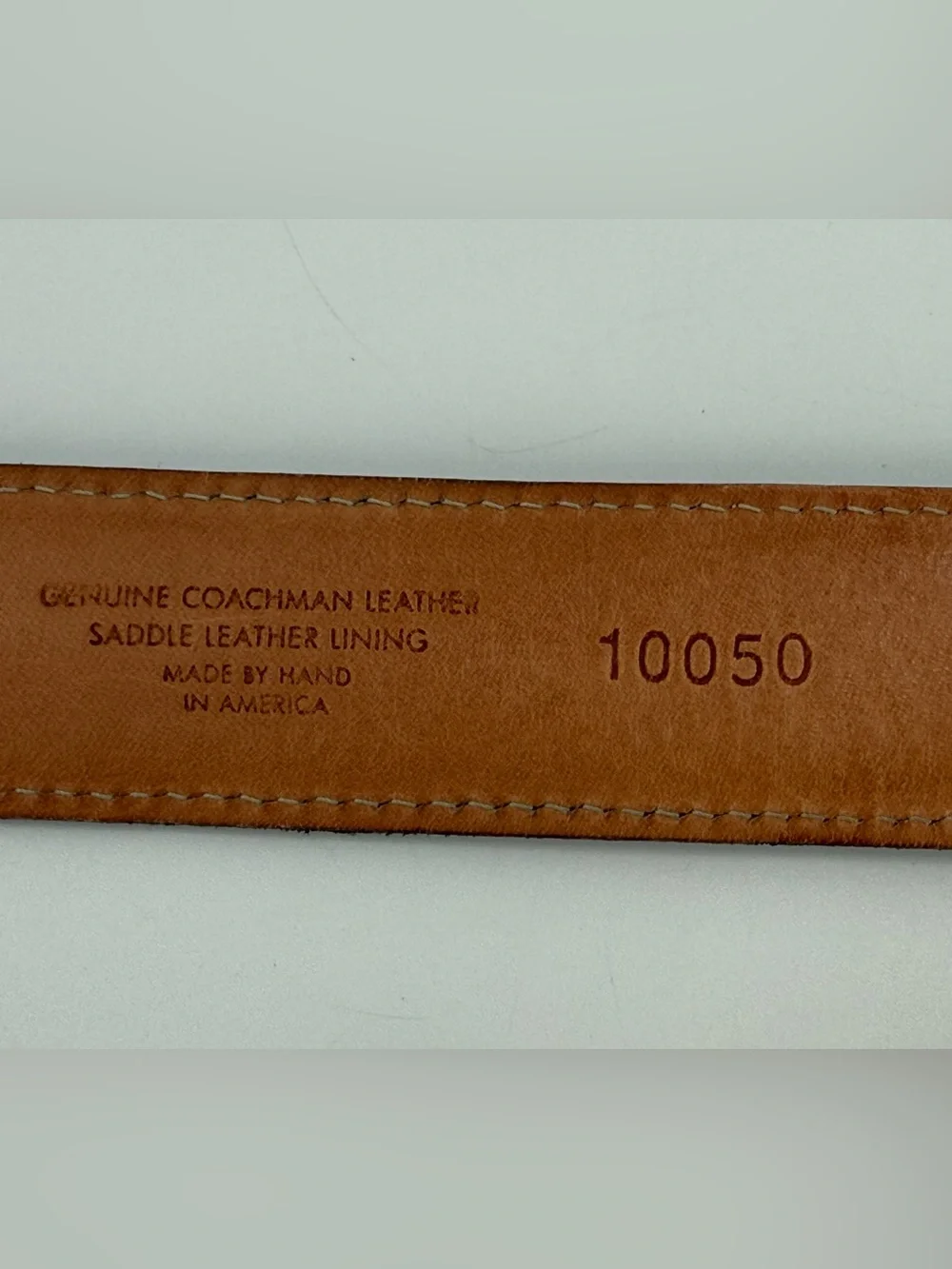 Martin Dingman Handmade Coachman Leather Belt 38